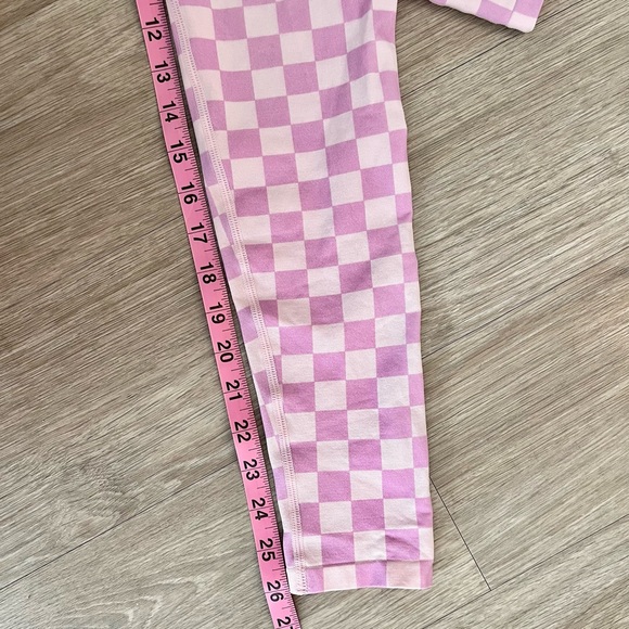Forever 21 Women Active Seamless High Waisted Pink Checkered Leggings Size M - Picture 10 of 10